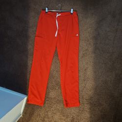 Figs Red Scrub Bottom Yola Skinny Scrub 