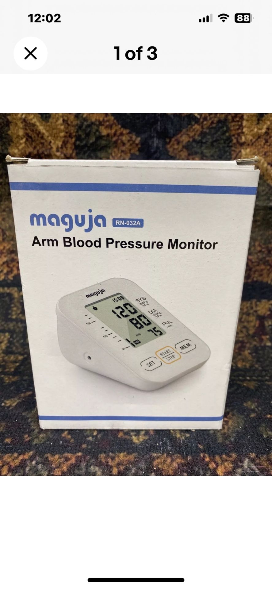 Maguja Arm Blood Pressure Monitor.