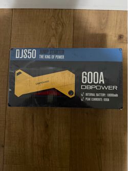 DBPOWER Car Jump Starter 600A 18000mAh Portable Battery Booster Power Pack Light DJS50
