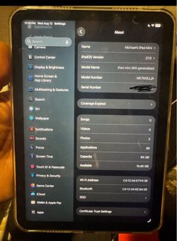 Apple iPad Mini 6th Gen – Great Condition