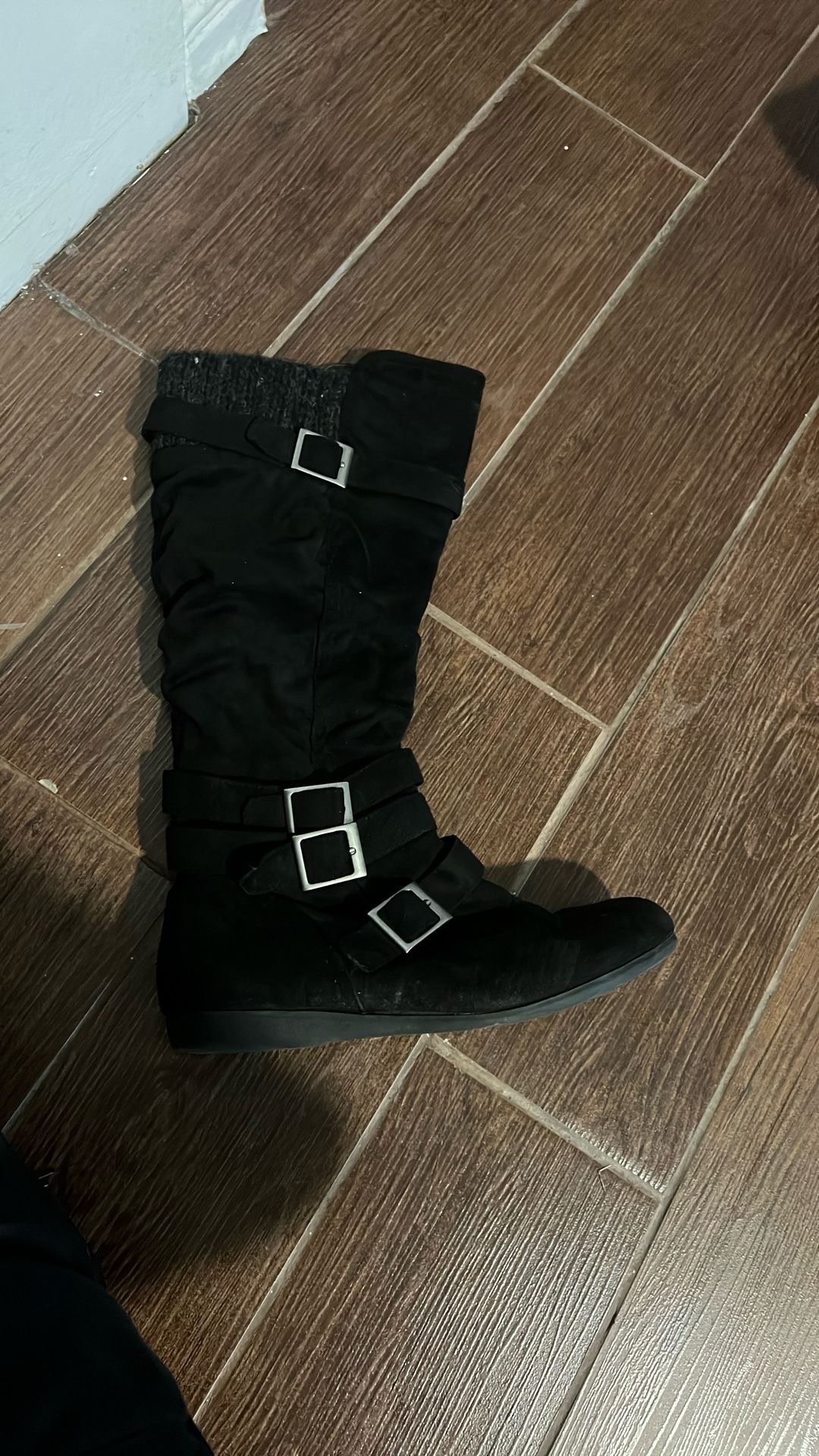 black boots