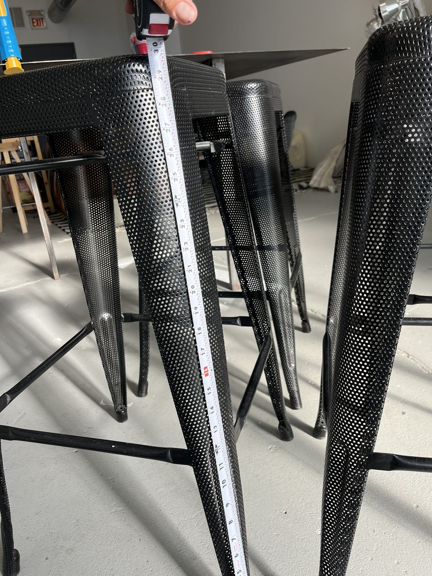 Tolix Marais Style Perforated Bar Stool