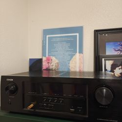 Denon Stereo Receiver W/ Audio Technica Speakers.
