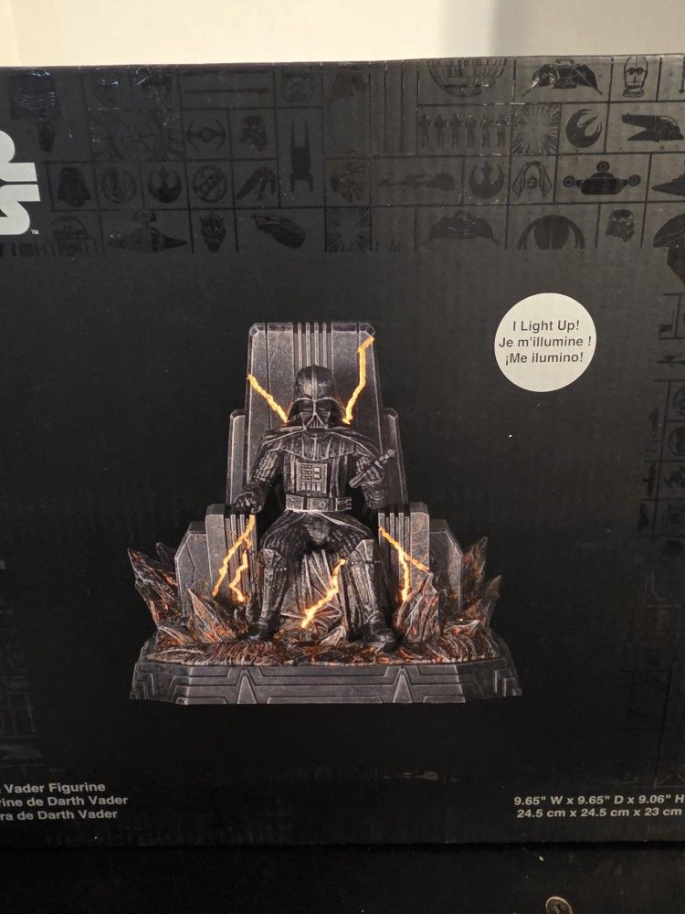 Disney Parks Darth Vader Light-Up Figure – Star Wars – Bronze New With Tag