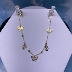 14K Butterfly charms 