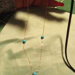 14k.Gold. Sleeping Beauty Necklace.