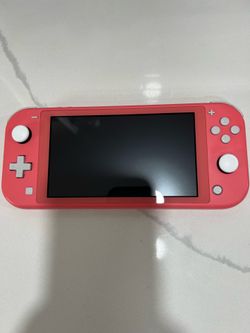 Nintendo Switch Lite Pink Color Handheld Console and Charger
