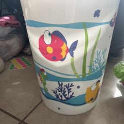 Fish Waste Basket And Toilet Seat Covers