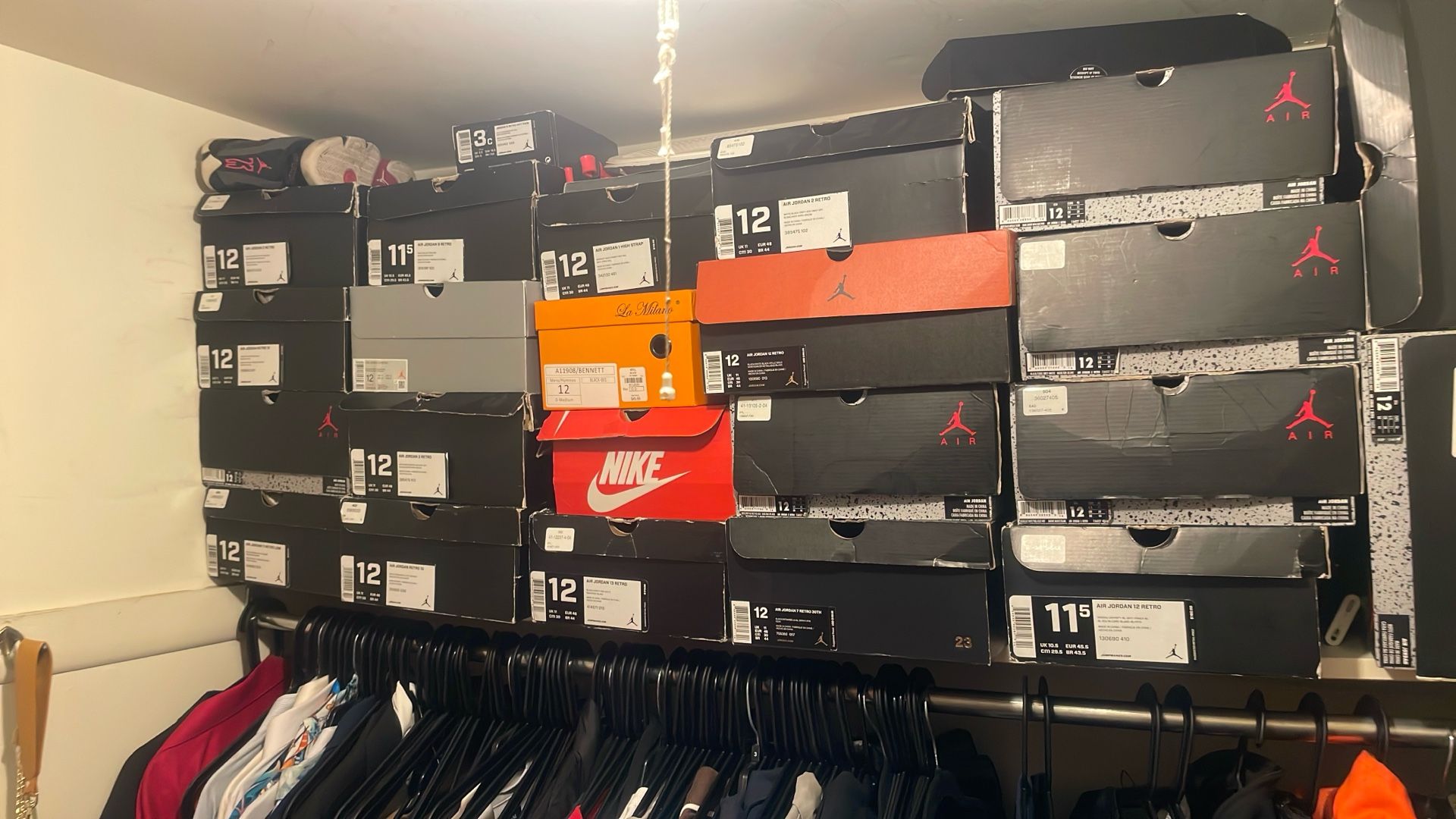 Retro Jordan Size 12 Have One Pair Size 11.5 Used Let Me Know If Your Interested Package Bundle Or Separate 