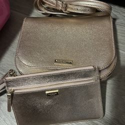 Kate $pade Rose Gold Crossbody And Wallet 
