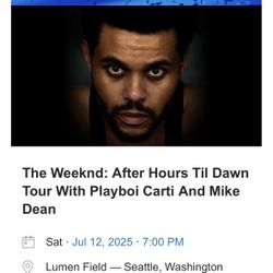 The Weeknd Tickets FLOOR SEATS