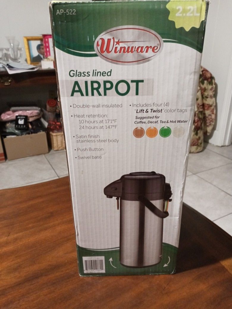 Winware Glass Lined AIRPOT