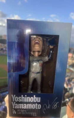 Yoshinobu Yamamoto “last out game 7 “ bobblehead