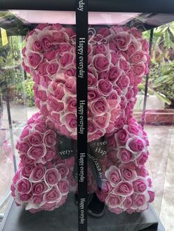 Rose Bear pink medium size