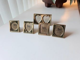 🌿🌸5pc Mini Brass Picture Frames🌸🌿
