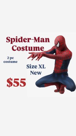 Spider-Man Costume for Halloween - Stretch Spandex with Hidden Zippers & Detachable Mask