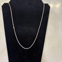 Broken 14k White Gold Chain