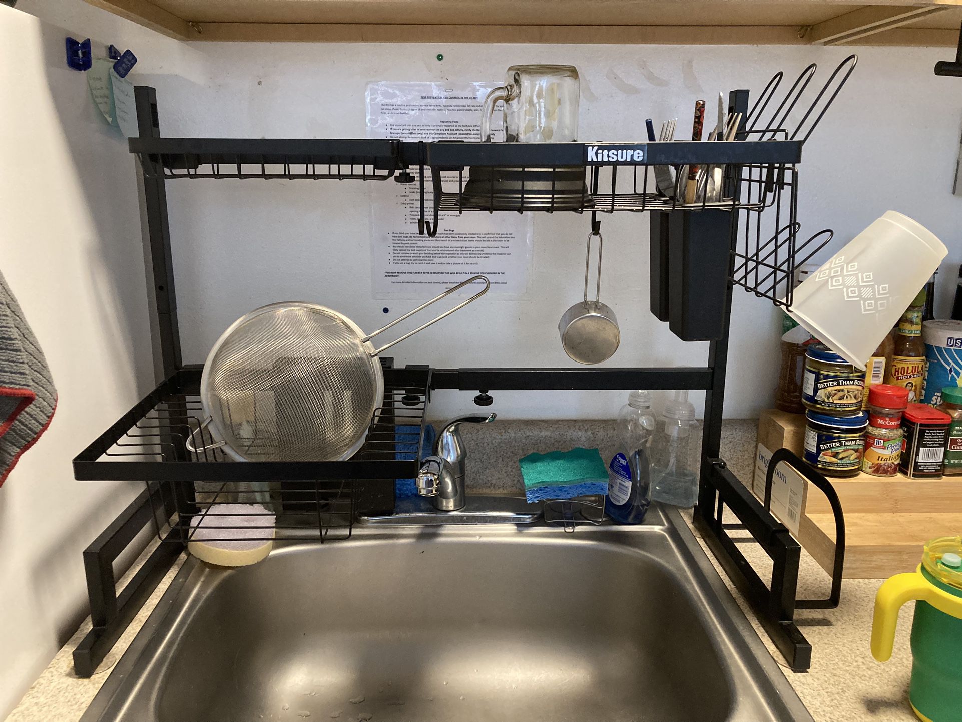 Dish Drying Rack Over The Sink Black