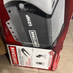 New in box craftsman 1/2 hp chain drive garage door opener