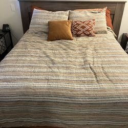 Queen Size Mattress Platform Bed Frame And Headboard
