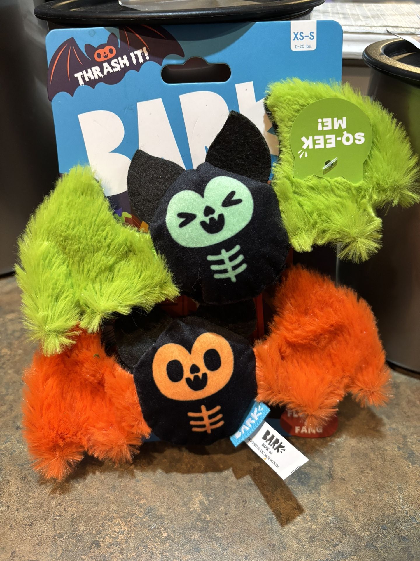 Bark Dog Toys. Halloween Bat dog toys. New