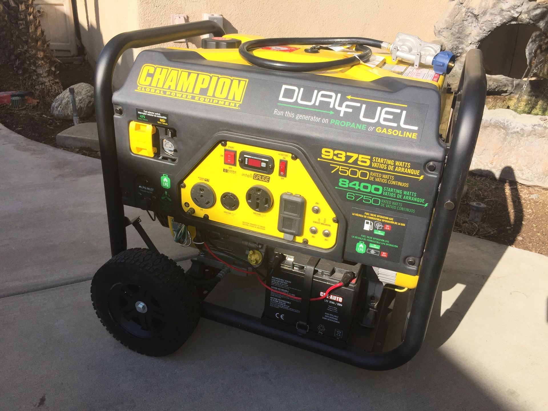 Champion 7500 Watt Dual Fuel Portable Generator For Sale In Fullerton 