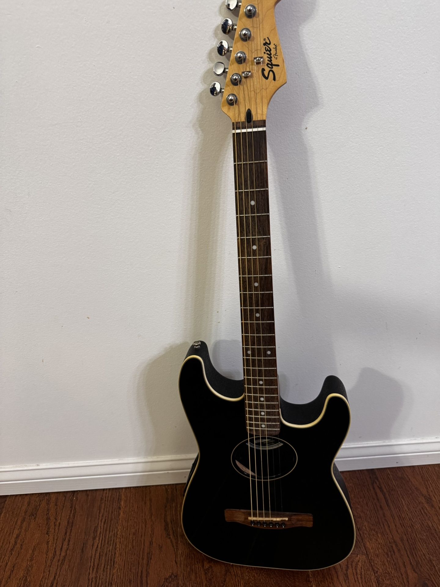 Used Fender Standard Stratacoustic Black Acoustic Electric Guitar