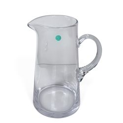 Tiffany & Co. Hand Blown Glass Water Pitcher Carafe Made in Slovenia