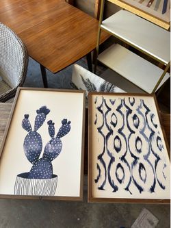 2 framed pictures