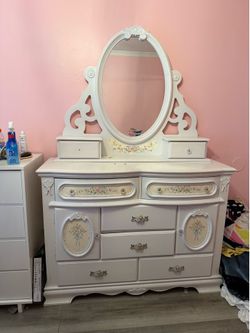 Night stand dresser and desk Victorian style
