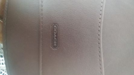 COACH leather portfolio