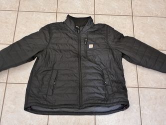 Carhartt Rain Defender Jacket Mens 2XL Black Relaxed Fit Lightweight Insulated