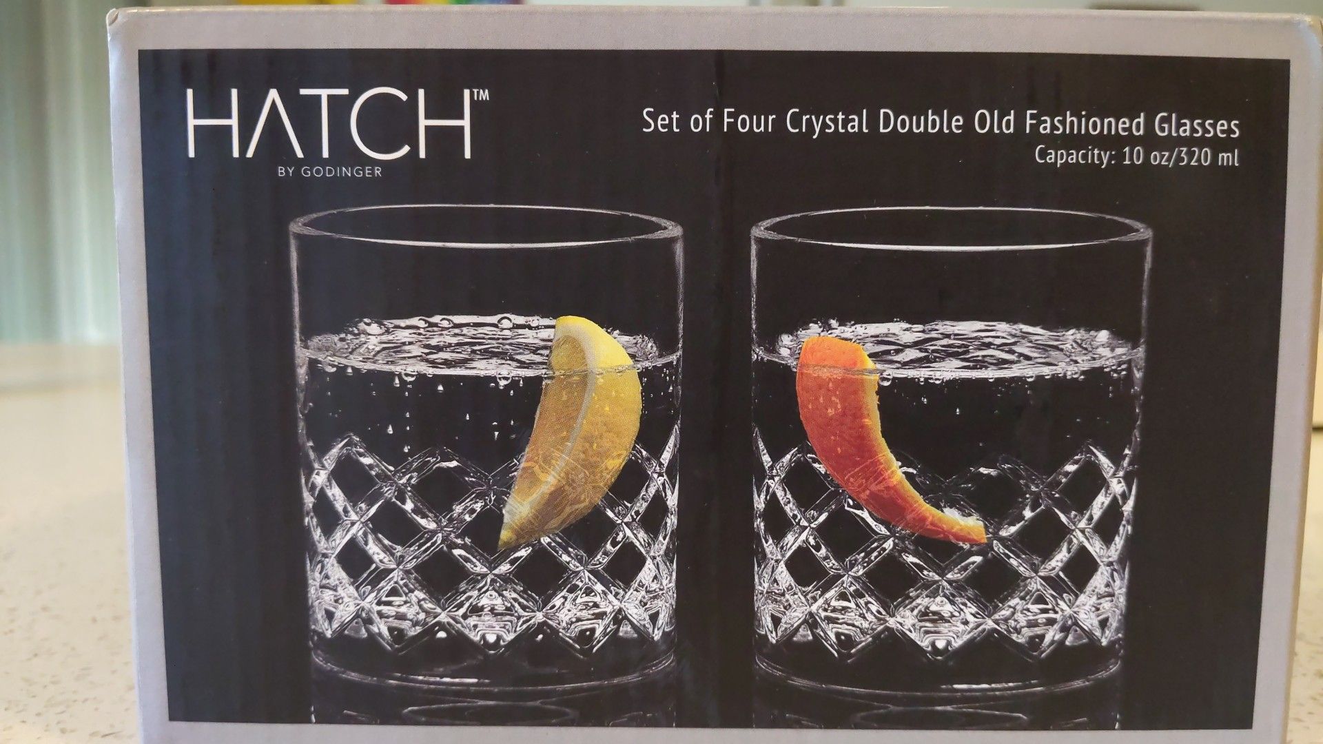 Hatch 4set Crystal double old fashioned glasses