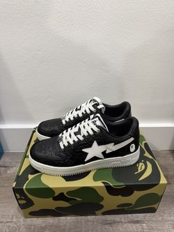Bapestas Shoes Camo Black Size 9 mens