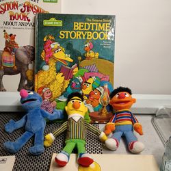 Sesame Street books and stuff toys