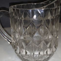 Small Pitcher- Depression glass 4W X 4 1/2L