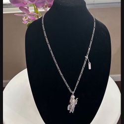 .925 Silver chain and Pendant/ San Judas Tadeo