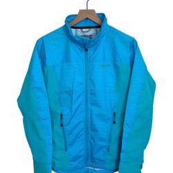 Avalanche Turquoise Weather Shield Waterproof Rain Jacket/ Windbreaker Size Med