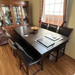 Dining table set with 6 chairs