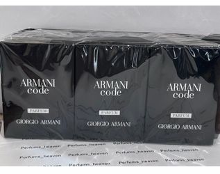 X-12 ARMANI Code Men's PARFUM GIORGIO ARMANI Spray Sample 0.04oz / 1.2ml Cologne