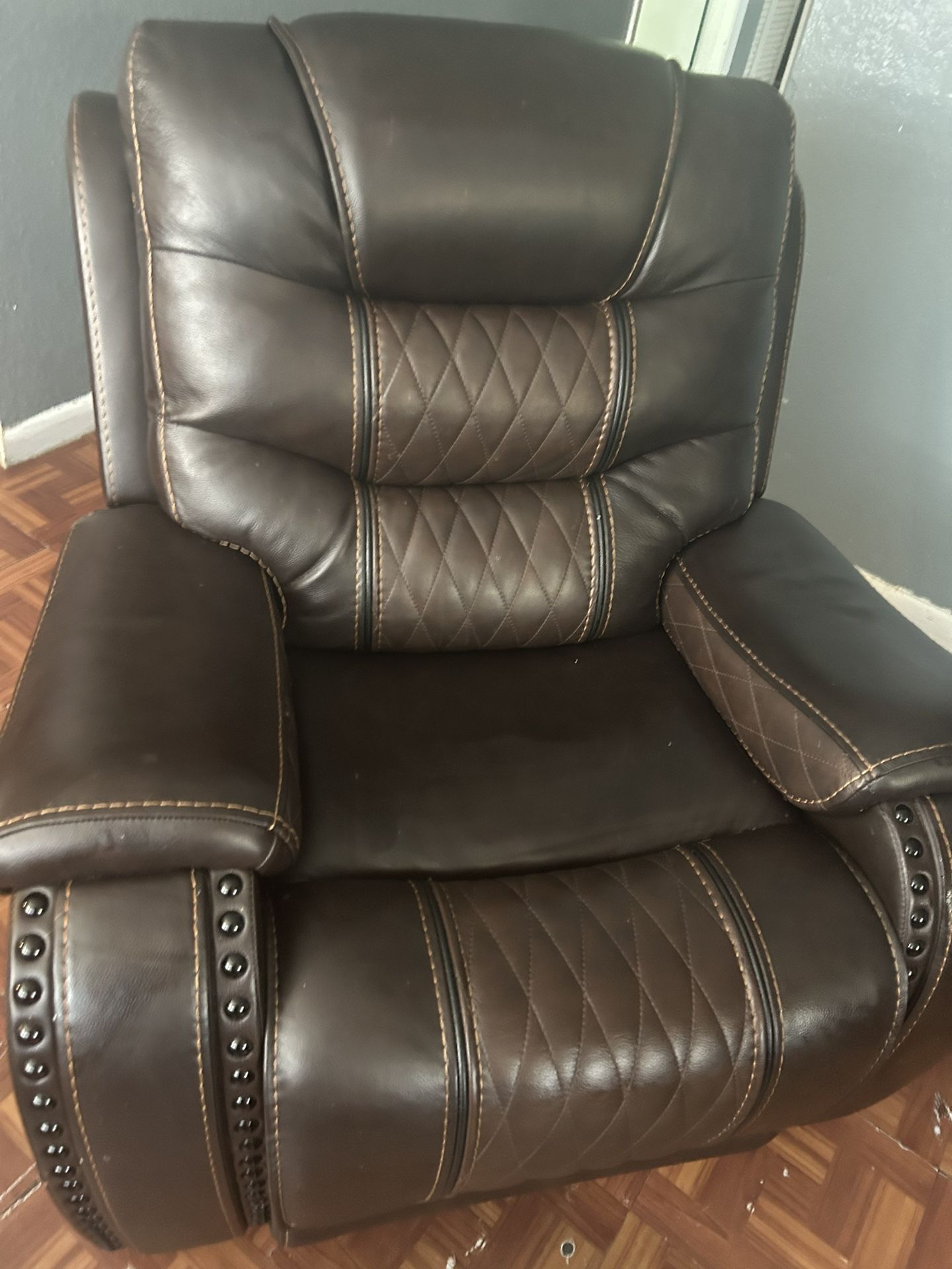 Leather Powered Recliner