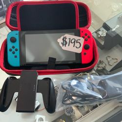 Nintendo Switch Handheld Gaming Console HAC-001 Comes W/cords!