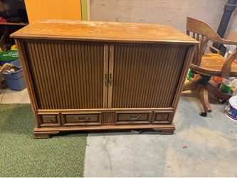 Vintage TV media cabinet