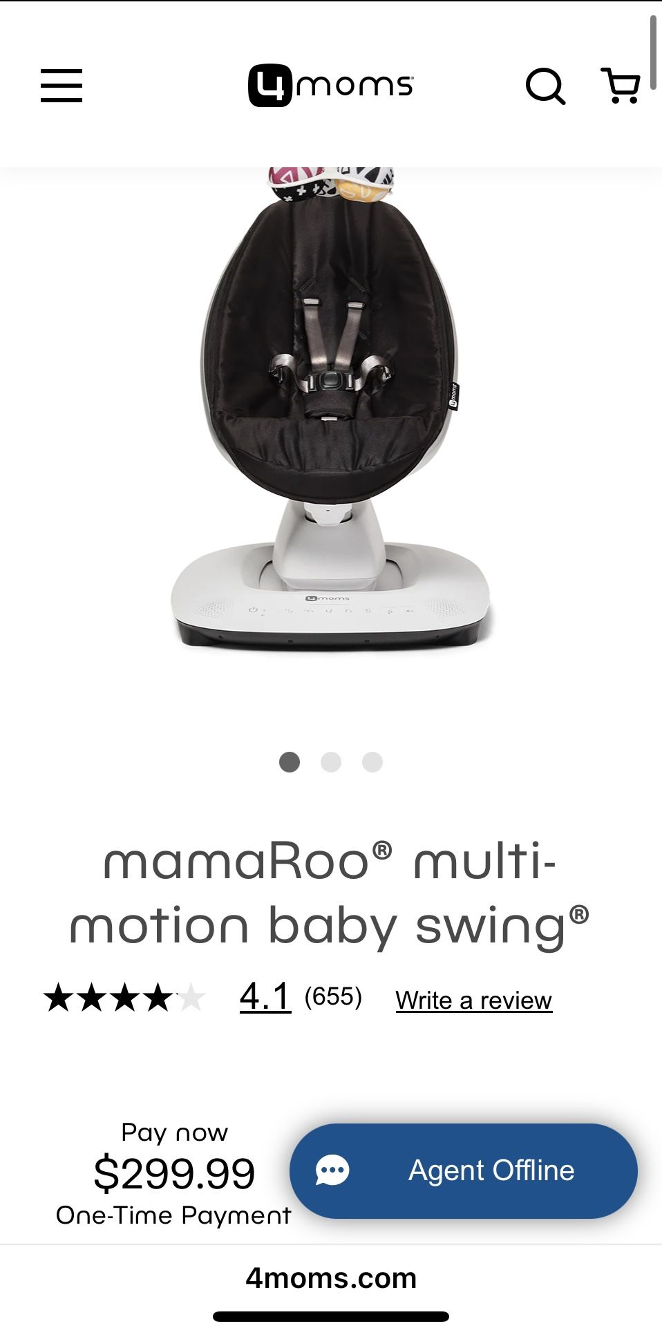 4moms Multi Motion Bluetooth Baby Swing
