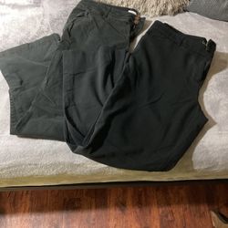 2 Pair Black Pants