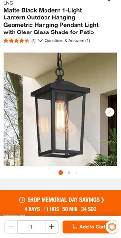 Porch hanging light