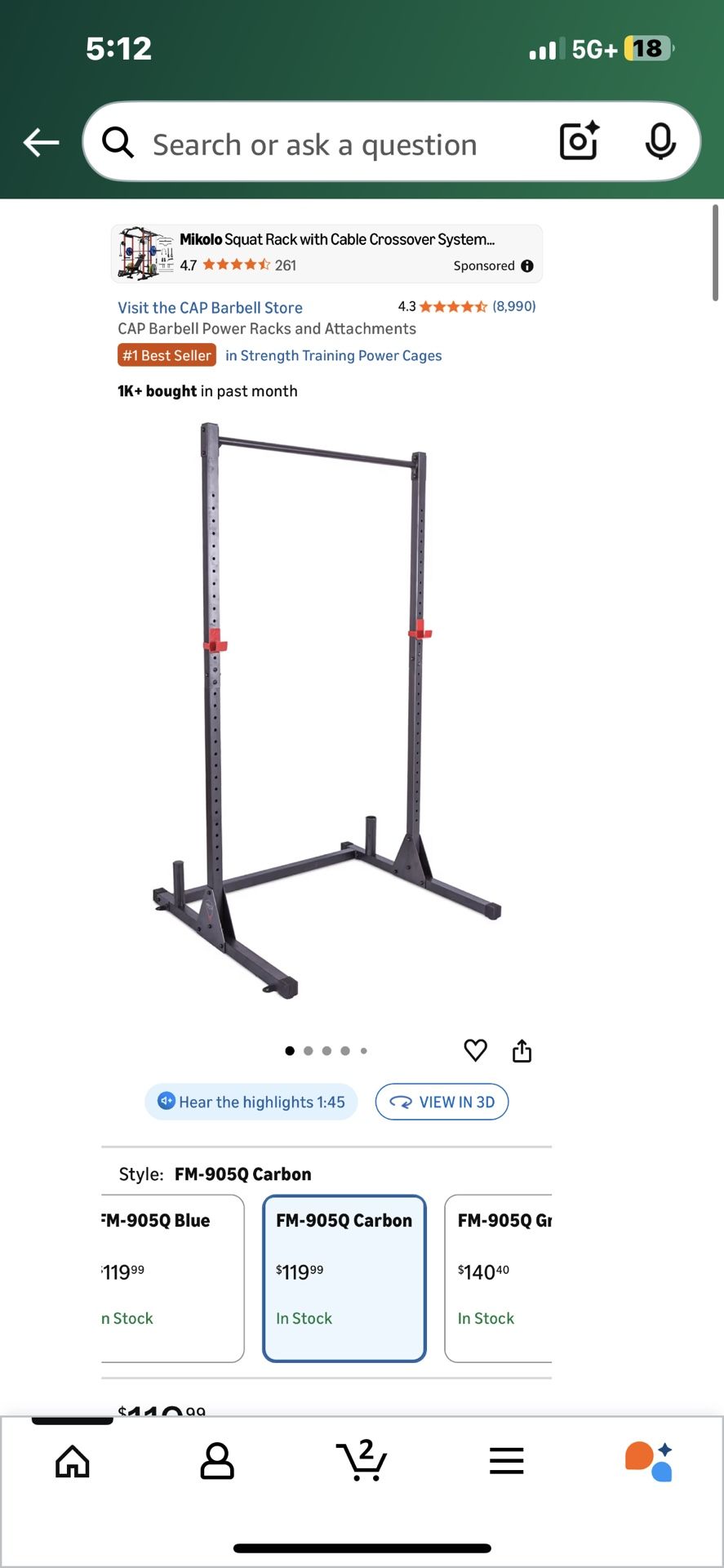 CAP Barbell Rack