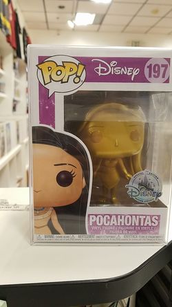 Gold Pocahontas disney exclusive funko pop