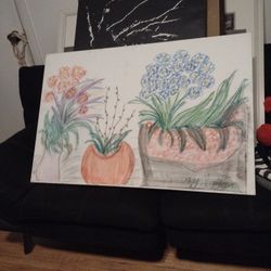 Charcoal Painting Handmade 