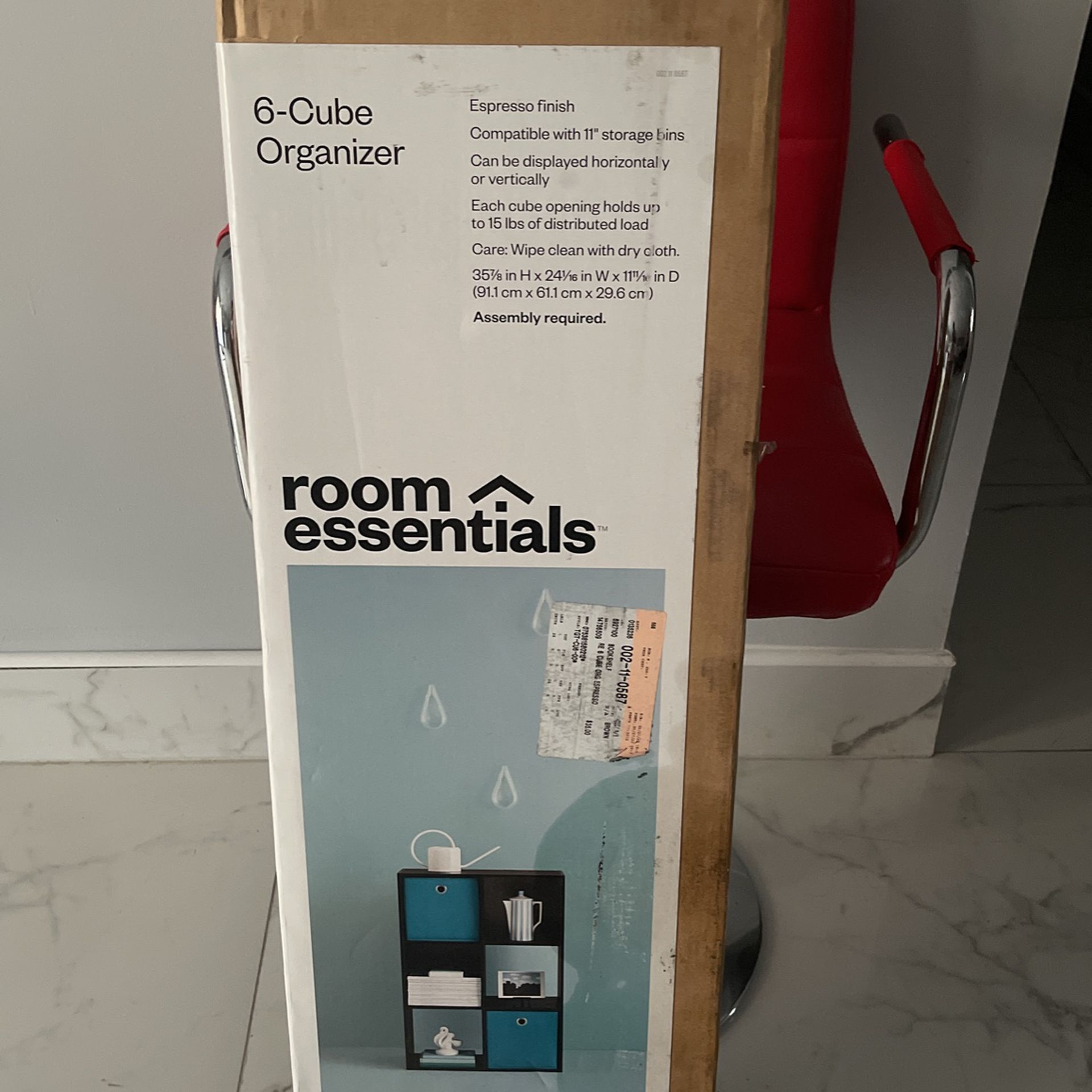 6 Cube Organizer Shelf- Room Essentials